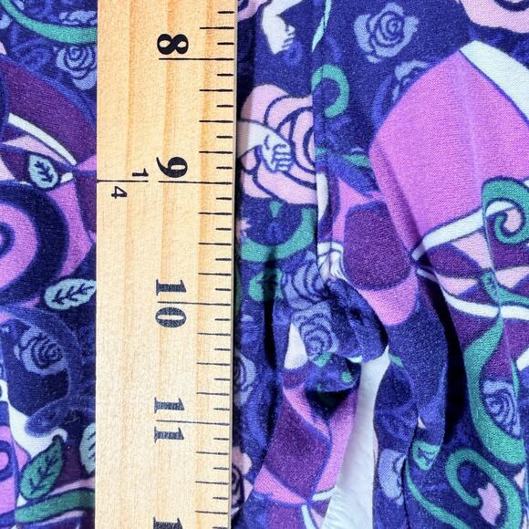 LuLaRoe Disney Alice In Wonderland Queen Of Hearts Leggings One Size Collectible - Picture 6 of 8